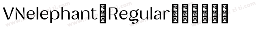 VNelephant Regular字体转换